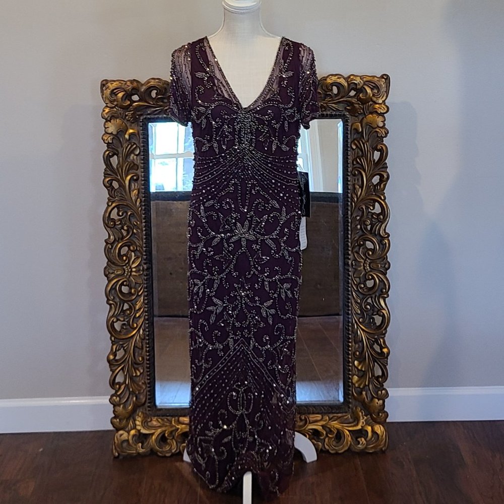 Pissaro Nights Nordstrom Wine Dress Ladies Size 12